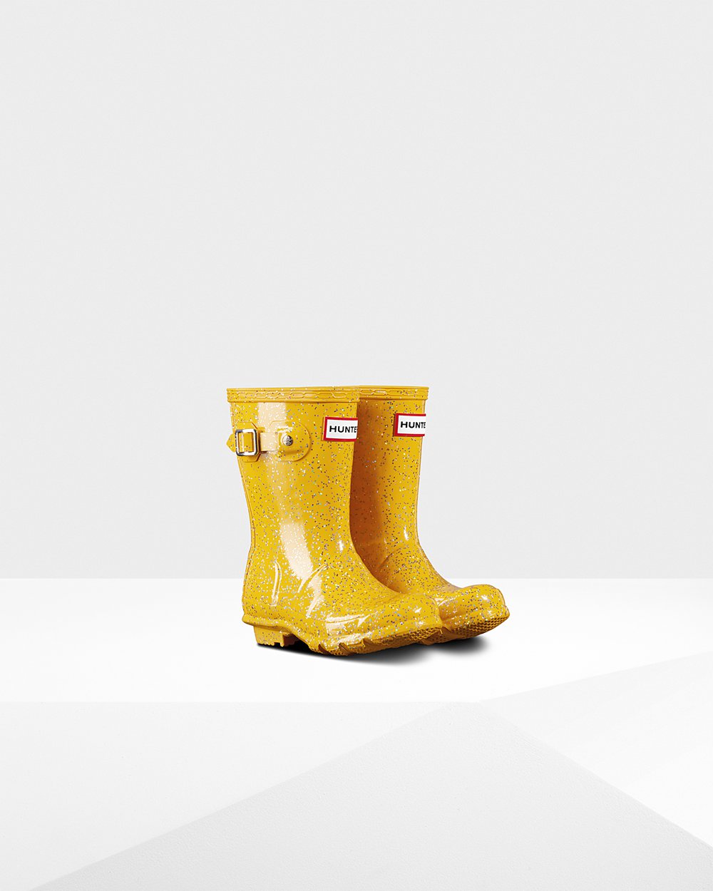 Botas De Agua Hunter Niños Original Little Giant Glitter - Amarillo - Argentina 7529AKRCF